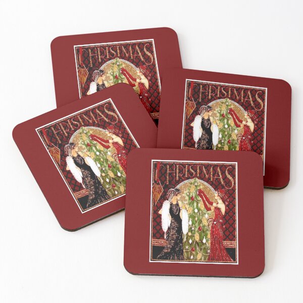 Item preview, FLAPPERS : Vintage Beautiful Fashion Christmas Tree Magazine Print designed and sold by posterbobs.