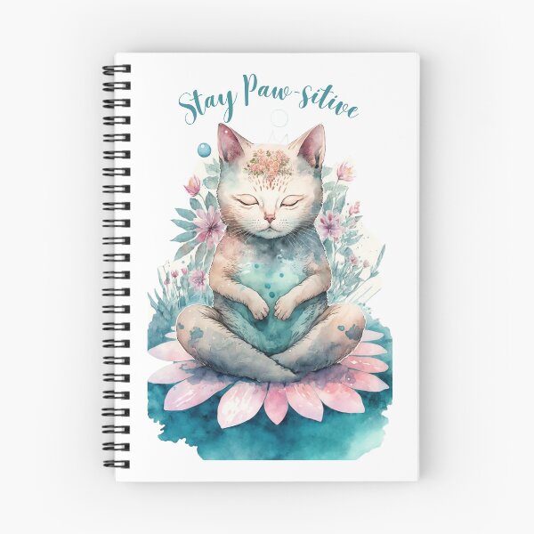Item preview,  Stay Paw-sitive Yoga Cat 04 designed and sold by printiesart.