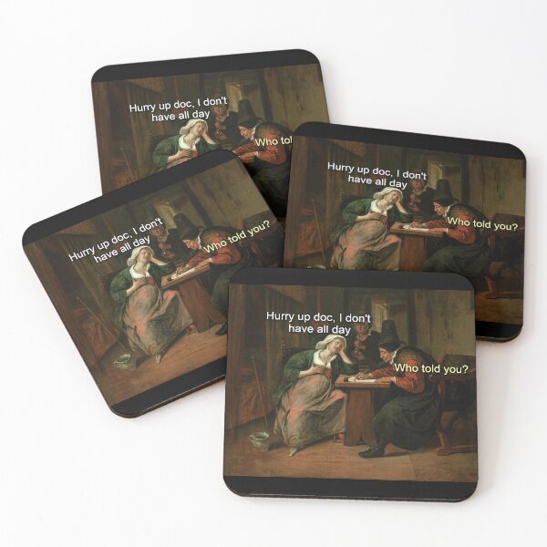 Item preview, Hurry up Doc I don't have all day - Thanksgiving, Christmas And Birthday Party Gift Ideas for Classic Memes Lovers and Fans designed and sold by Memeing Everything.