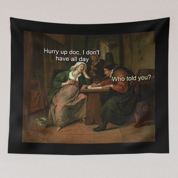 Item preview, Hurry up Doc I don't have all day - Thanksgiving, Christmas And Birthday Party Gift Ideas for Classic Memes Lovers and Fans designed and sold by Memeing Everything.