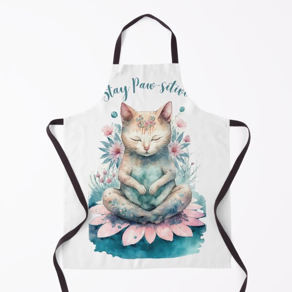 Item preview,  Stay Paw-sitive Yoga Cat 05 designed and sold by printiesart.