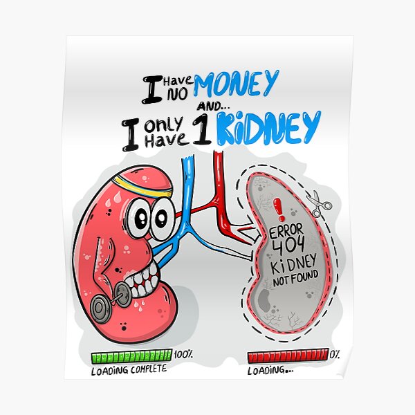 Funny Kidney Posters for Sale | Redbubble