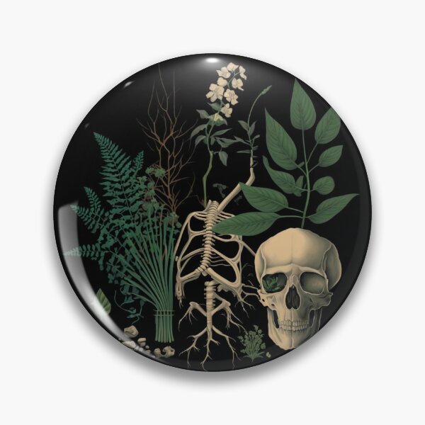 Item preview, Whimsical Bones and Botany - Green Beauty designed and sold by The Oracle of Surrealism Sublime Consciousness.