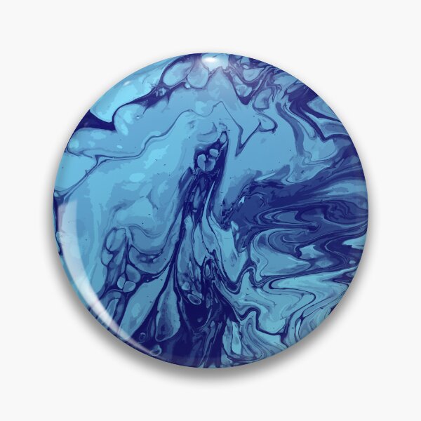 Artikelvorschau, Vivid Blue Palette 15 Marble Fluid Art entworfen und verkauft von Janzay.