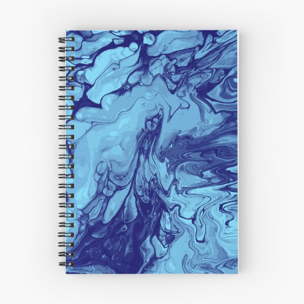 Artikelvorschau,  Vivid Blue Palette 15 Marble Fluid  Art  entworfen und verkauft von Janzay.