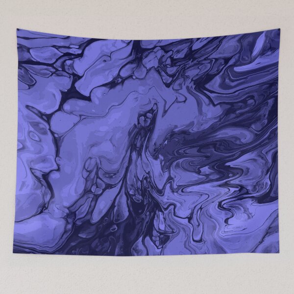Artikelvorschau, Vivid Blue Palette 16 Marble Fluid Art entworfen und verkauft von Janzay.