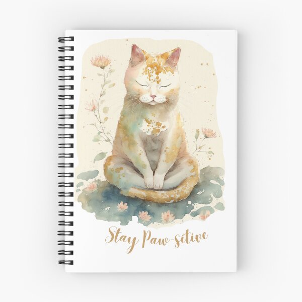 Item preview,  Stay Paw-sitive Yoga Cat 06 designed and sold by printiesart.