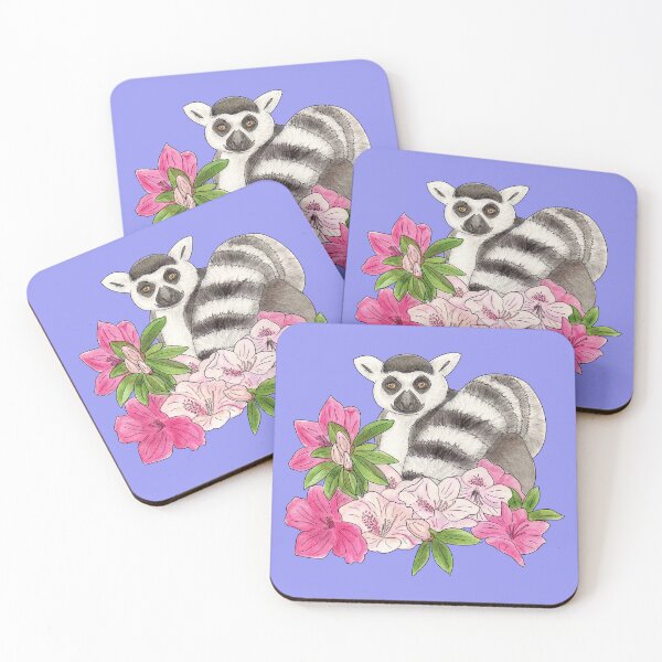 Item preview, Ring-tailed lemur and Azalea designed and sold by YuNikDraw.