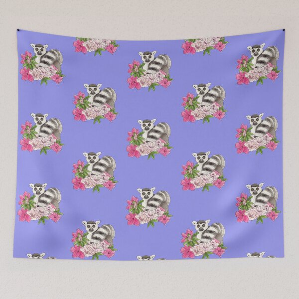 Item preview, Ring-tailed lemur and Azalea designed and sold by YuNikDraw.