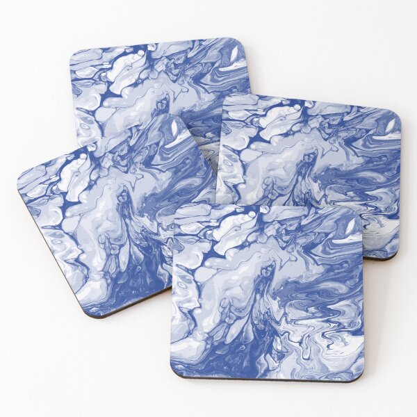Artikelvorschau, Vivid Blue Palette 17 Marble Fluid Art entworfen und verkauft von Janzay.