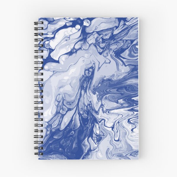 Artikelvorschau, Vivid Blue Palette 17 Marble Fluid Art entworfen und verkauft von Janzay.