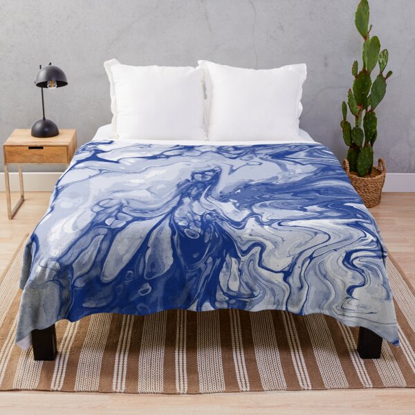 Artikelvorschau, Vivid Blue Palette 17 Marble Fluid  Art  entworfen und verkauft von Janzay.