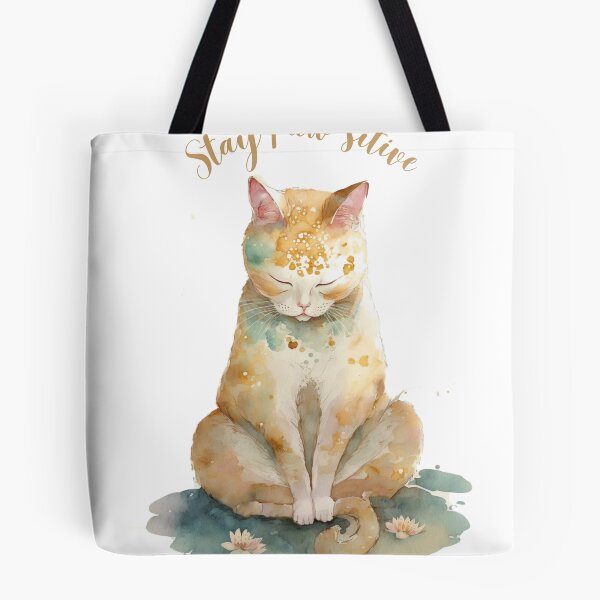 Item preview,  Stay Paw-sitive Yoga Cat designed and sold by printiesart.