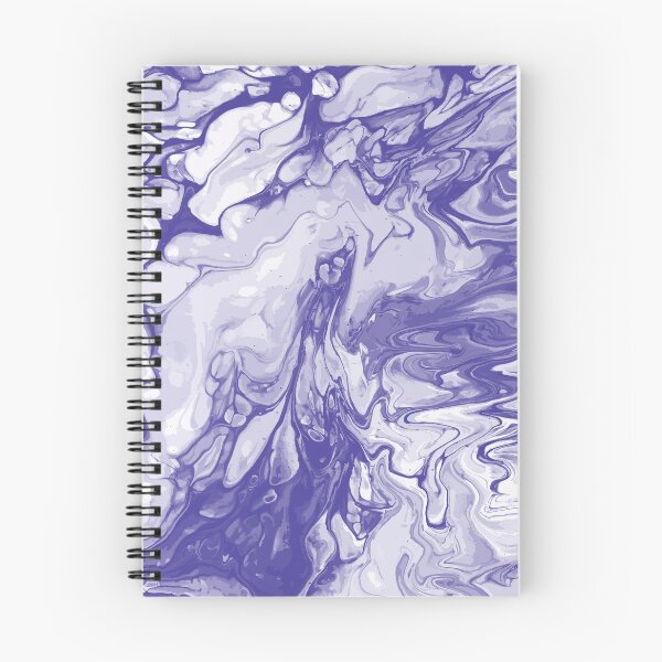 Aperçu de l'œuvre Vivid Purple Palette 2 Marble Fluid Art créée et vendue par Janzay.