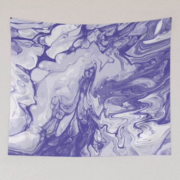 Aperçu de l'œuvre Vivid Purple Palette 2 Marble Fluid Art créée et vendue par Janzay.