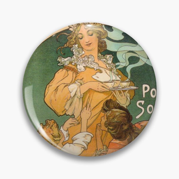 Item preview, Vintage chocolate advertising poster by Alfonse Mucha designed and sold by cutesy.