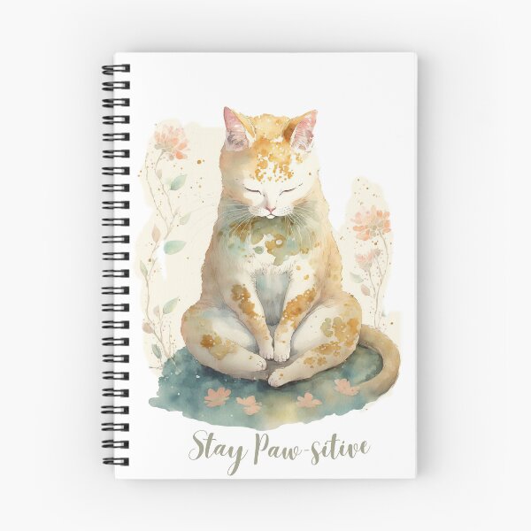 Item preview,  Stay Paw-sitive Yoga Cat 08 designed and sold by printiesart.