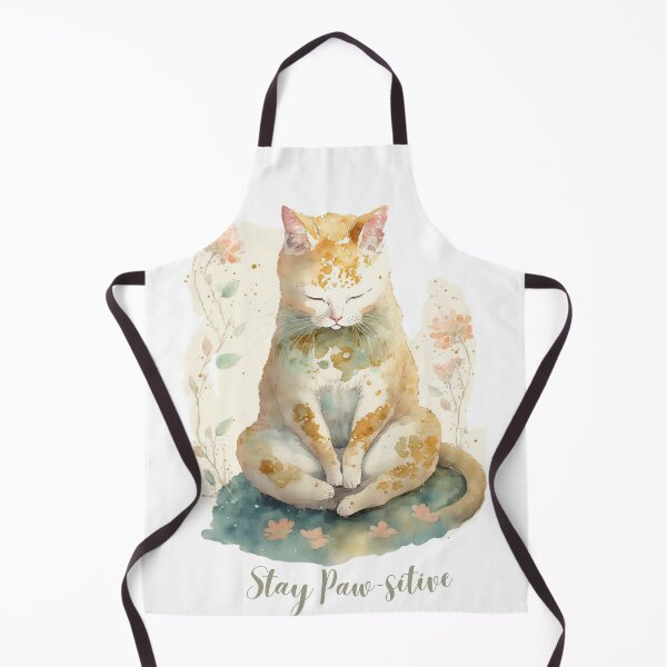 Item preview,  Stay Paw-sitive Yoga Cat 08 designed and sold by printiesart.