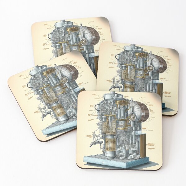 Item preview, Coffee Machine Print designed and sold by 3 CITIES.