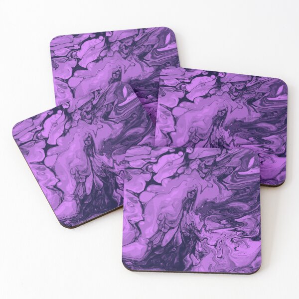 Item preview, Vivid Purple Palette 5 Marble Fluid Art designed and sold by Janzay.