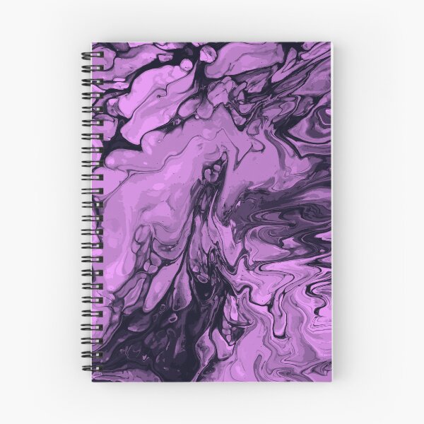 Aperçu de l'œuvre Vivid Purple Palette 4 Marble Fluid Art créée et vendue par Janzay.