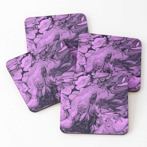 Artikelvorschau, Vivid Purple Palette 4 Marble Fluid  Art  entworfen und verkauft von Janzay.