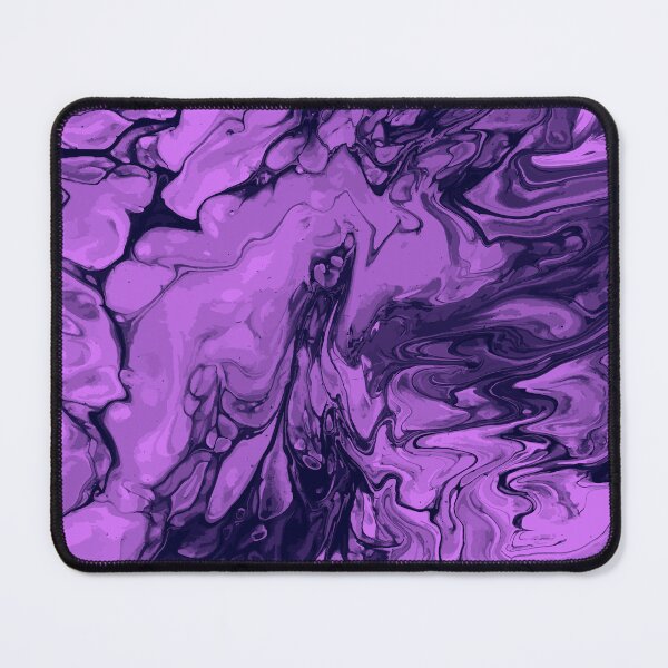 Aperçu de l'œuvre Vivid Purple Palette 5 Marble Fluid Art créée et vendue par Janzay.