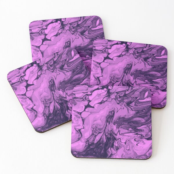 Artikelvorschau, Vivid Purple Palette 7 Marble Fluid Art entworfen und verkauft von Janzay.