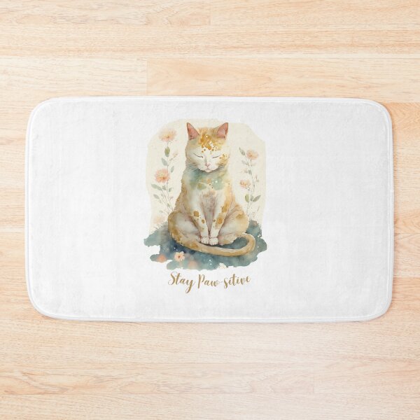 Item preview,  Stay Paw-sitive Yoga Cat 09 designed and sold by printiesart.