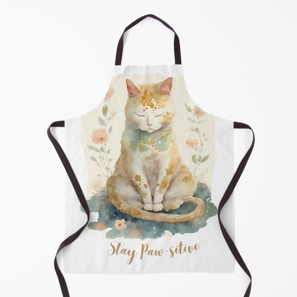 Item preview, Stay Paw-sitive Yoga Cat 09 designed and sold by printiesart.