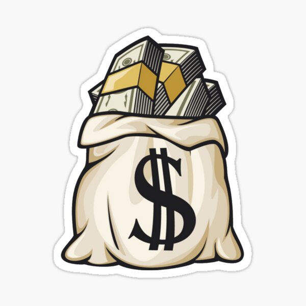 Money Sign Sticker Symbol Laptop Stickers 3 Vinyl Decal Laptop Phone 