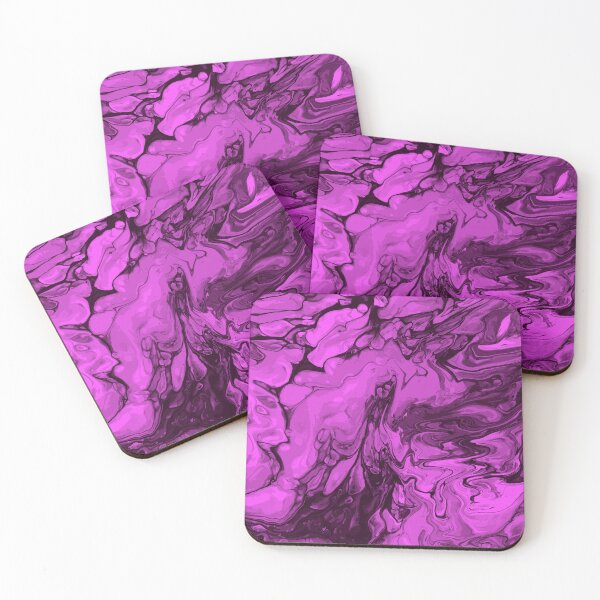 Artikelvorschau, Vivid Purple Palette 8 Marble Fluid  Art  entworfen und verkauft von Janzay.