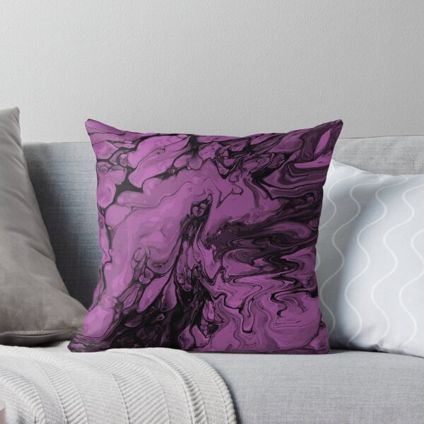Aperçu de l'œuvre Vivid Purple Palette 9 Marble Fluid Art créée et vendue par Janzay.