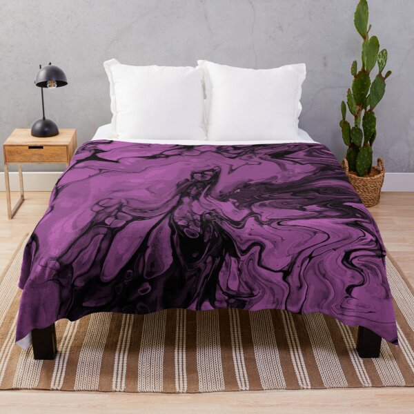 Artikelvorschau, Vivid Purple Palette 9 Marble Fluid Art entworfen und verkauft von Janzay.