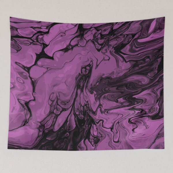 Artikelvorschau, Vivid Purple Palette 9 Marble Fluid Art entworfen und verkauft von Janzay.