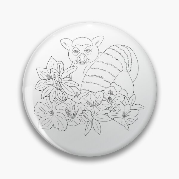 Item preview, Ring-tailed lemur and Azalea designed and sold by YuNikDraw.