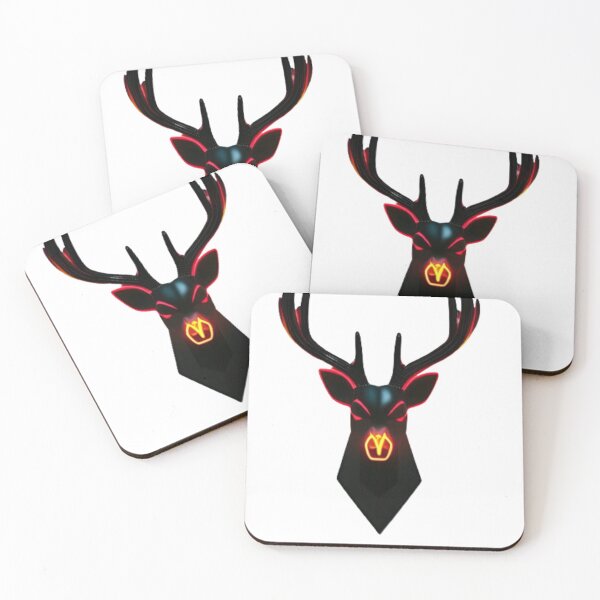 Item preview, black and red stag head designed and sold by optimusprime39.