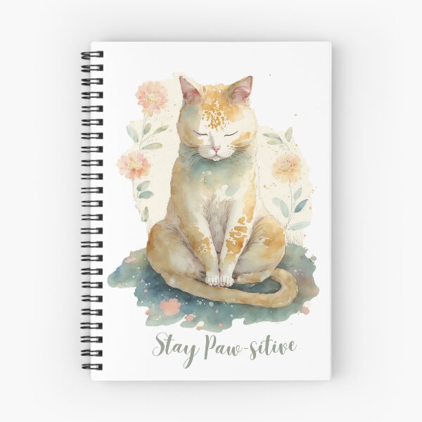 Item preview,  Stay Paw-sitive Yoga Cat 10 designed and sold by printiesart.