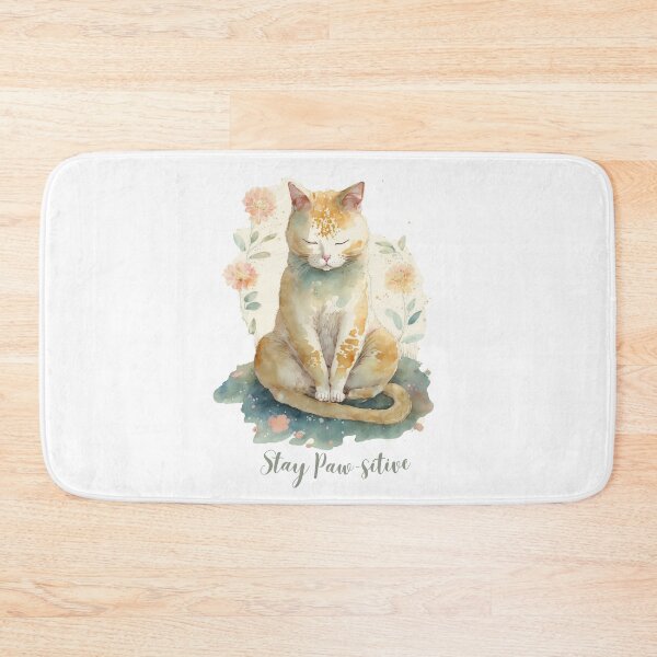 Item preview,  Stay Paw-sitive Yoga Cat 10 designed and sold by printiesart.