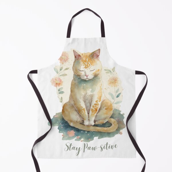 Item preview,  Stay Paw-sitive Yoga Cat 10 designed and sold by printiesart.