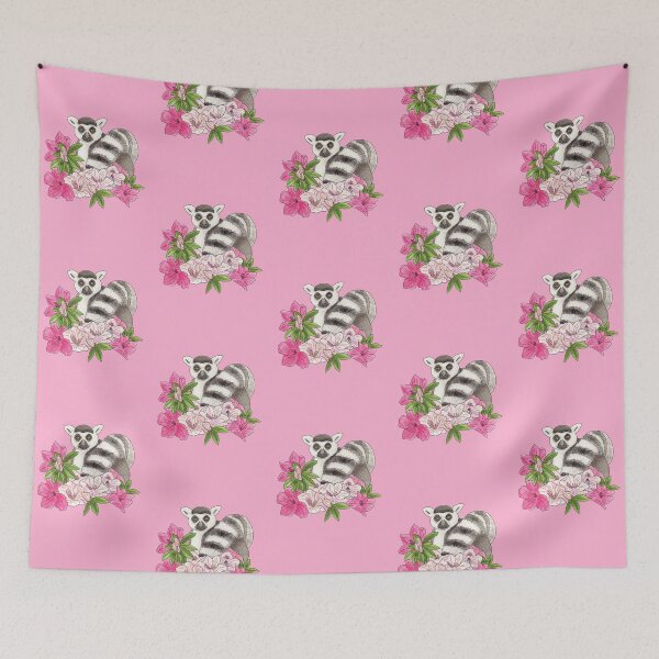 Item preview, Ring-tailed lemur and Azalea designed and sold by YuNikDraw.