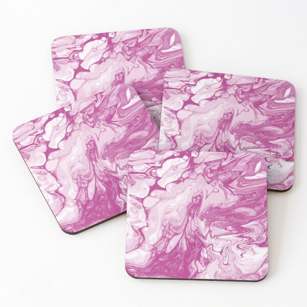 Artikelvorschau, Vivid Pink Palette 1 Marble Fluid  Art  entworfen und verkauft von Janzay.