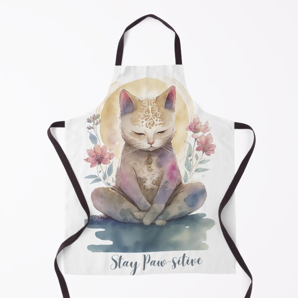 Item preview,  Stay Paw-sitive Yoga Cat 11 designed and sold by printiesart.