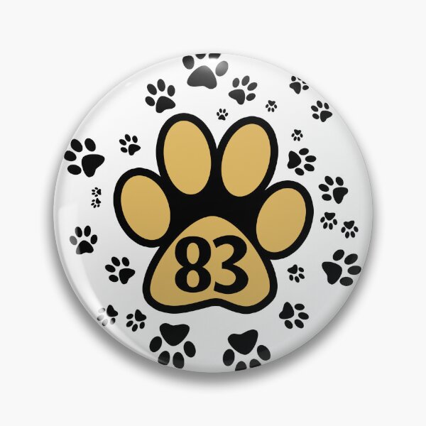 Item preview, 83 - number with animal paw designed and sold by MadandMean.