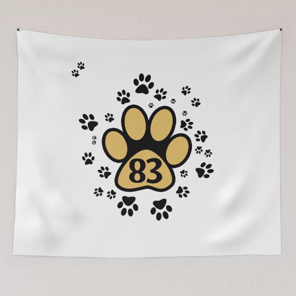 Item preview, 83 - number with animal paw designed and sold by MadandMean.
