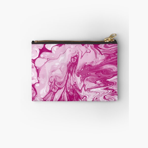 Aperçu de l'œuvre Vivid Pink Palette 2 Marble Fluid Art créée et vendue par Janzay.