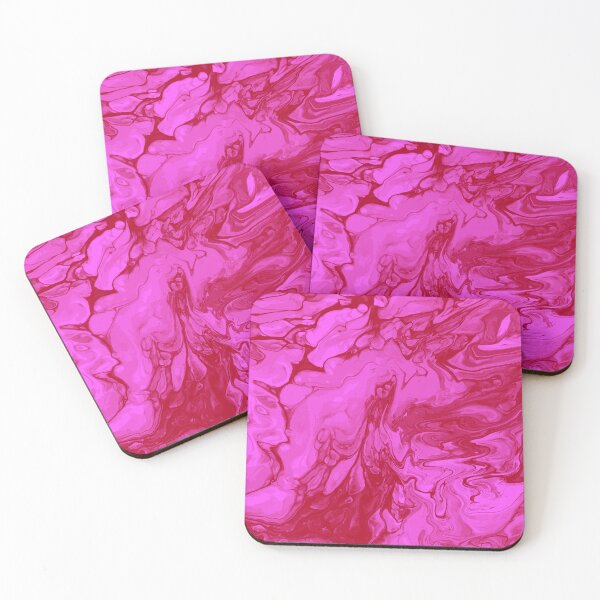 Artikelvorschau, Vivid Pink Palette 3 Marble Fluid  Art  entworfen und verkauft von Janzay.
