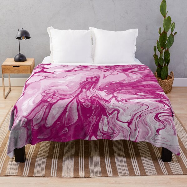 Artikelvorschau, Vivid Pink Palette 2 Marble Fluid Art entworfen und verkauft von Janzay.
