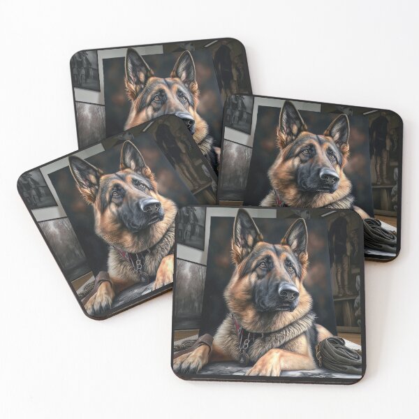 Item preview, German Shepherd Poster designed and sold by Charlies-Artbox.