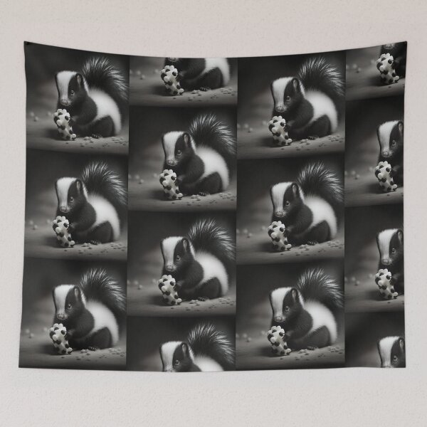 Item preview, Adorable playing Skunk designed and sold by Knot2Olde.